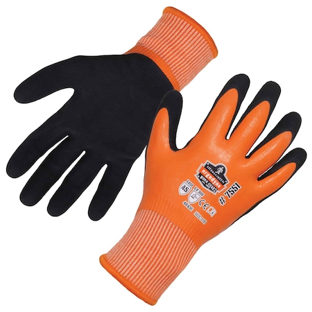 Orange A5 Coated Waterproof Gloves, XL, PR